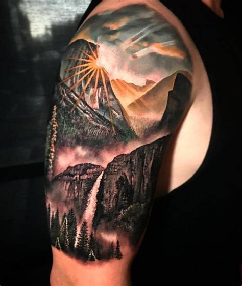 40 Landscape Tattoo Ideas Art And Design