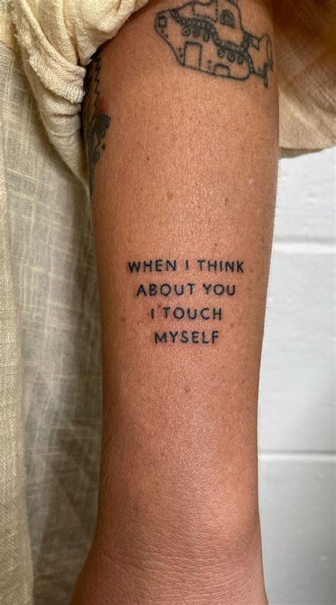 40 Meaningful Word Tattoos When I Think About You I Take You