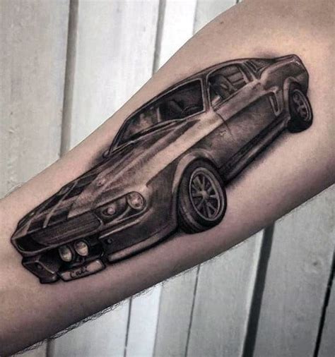 40 Mustang Tattoo Designs For Men Sports Car Ink Ideas