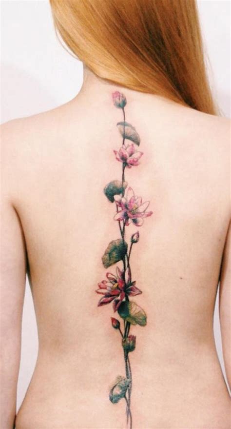 40 Spine Tattoo Ideas For Women Art And Design Spine Tattoo Spine