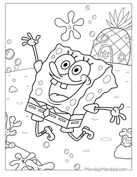 40 Spongebob Coloring Pages Free Pdf Printables