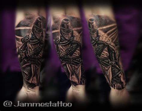 42 Awesome Knights Templar Tattoo Sleeve Image Ideas