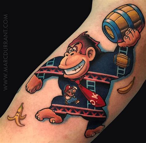 42 Donkey Kong Tattoo Designs Ideas Tattoo Designs Donkey Kong Tattoos