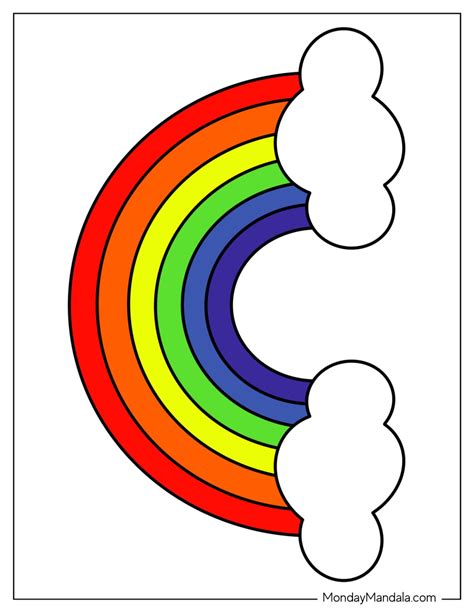 43 Rainbow Templates Free Pdf Printables