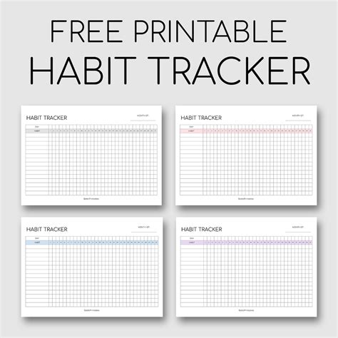 44 Printable Habit Tracker Templates For 2024