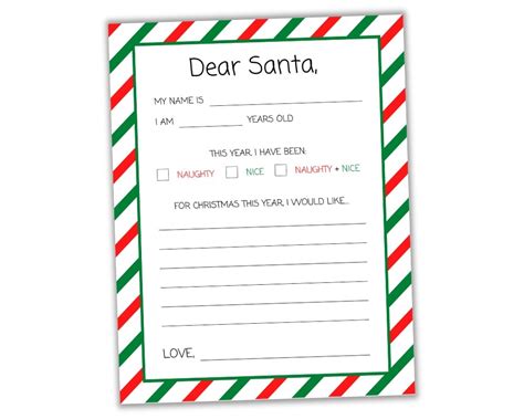 45 Free Dear Santa Letter Templates For Kids Artofit