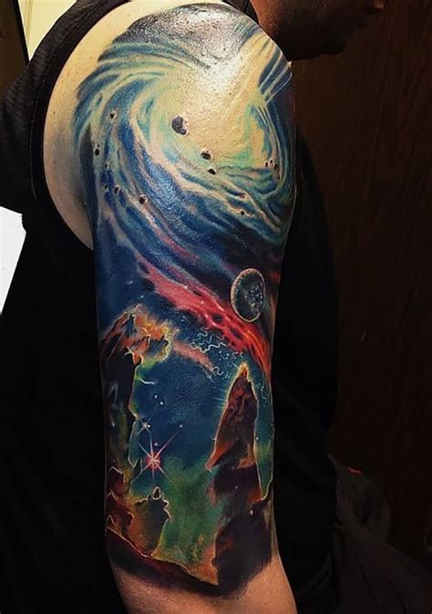 45 Space Tattoo Designs For Astronomy And Science Fiction Lovers