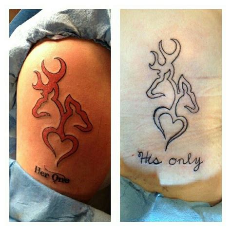 46 Best Buck And Doe Couples Tattoos Images On Pinterest Artist Artists And Browning Tattoo