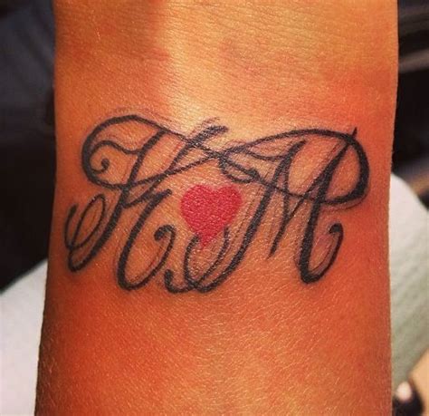 47 Best Initials Made With Heart Tattoos Images On Pinterest Tatoos