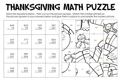 4Th Grade Math Worksheets For Thanksgiving 15 Free Pdf Printables