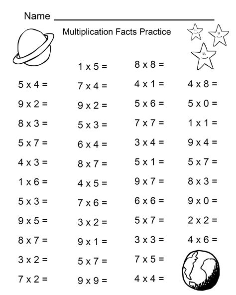 4Th Grade Worksheets Multiplication 4Th Grade Math Worksheets 4Th