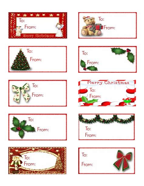 5 Best Christmas Gift Tags Paper Printable Pdf For Free At Printablee