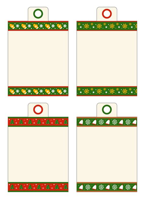 5 Best Free Printable Blank Christmas Gift Tags Pdf For Free At Printablee