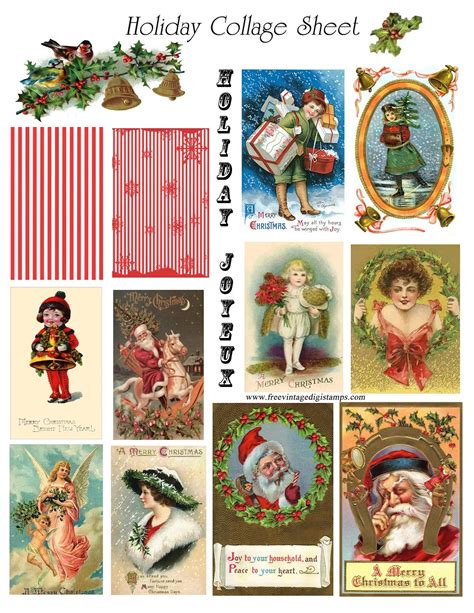 5 Best Free Vintage Christmas Printables Pdf For Free At Printablee