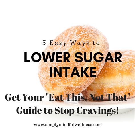 5 Easy Ways To Lower Sugar Intake Why You Should Simply Mindful