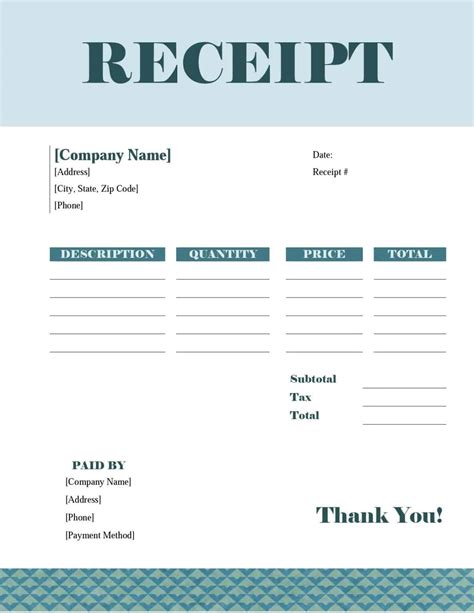 5 Free Printable Receipt Templates Download Premium Printable Templates