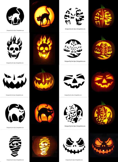 5 Printable Pumpkin Stencils And Patterns For Easy Carving 5