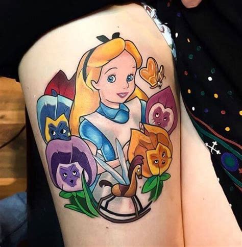 50 Alice In Wonderland Tattoos Ideas Designs 2024