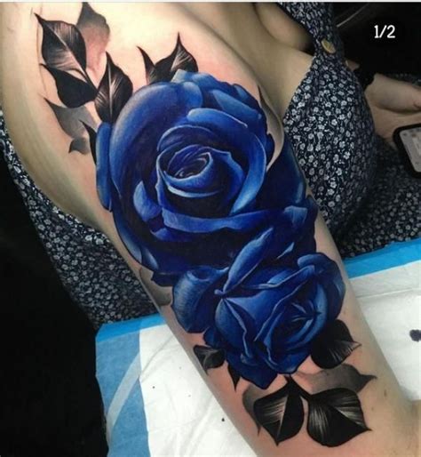 50 Blue Rose Tattoo Designs With Meaning Art And Design