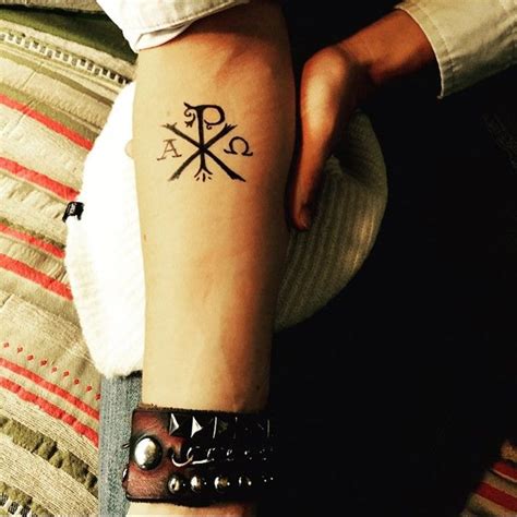 50 Chi Rho Tattoo Designs And Meanings Catholic Tattoos Chi Rho