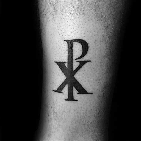 50 Chi Rho Tattoo Designs F R M Nner Christian Symbol Ink Ideen