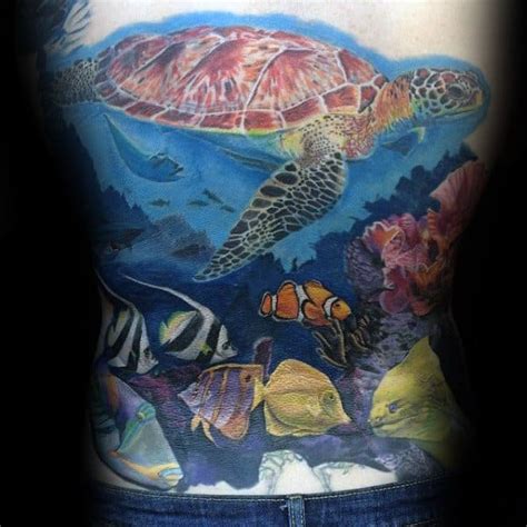 50 Coral Reef Tattoo Designs For Men Aquatic Ink Mastery Tattoo