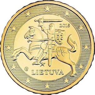 50 Euro Cent 2015 2024 Lithuania Coin Value Ucoin Net