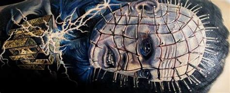 50 Hellraiser Tattoo Designs For Men Cenobite Pinhead Ink Ideas