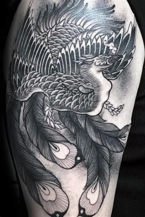 50 Japanese Phoenix Tattoo Designs For Men Mythical Ink Ideas