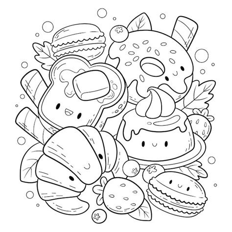 50 Kawaii Coloring Pages Fun Cute Printables