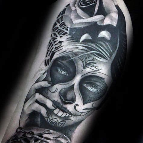 50 La Catrina Tattoo Designs For Men Mexican Ink Ideas