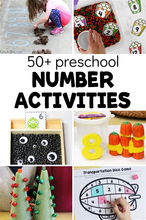 50 Number Activities For Preschoolers Fun A Day