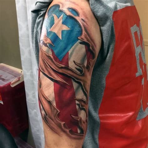 50 Puerto Rican Flag Tattoo Ideas For Men Puerto Rico Designs