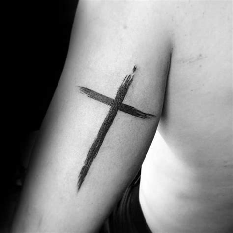 50 Simple Cross Tattoos For Men Religious Ink Design Ideas