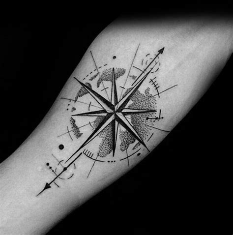 50 Small Compass Tattoos 2021 Inspiration Guide