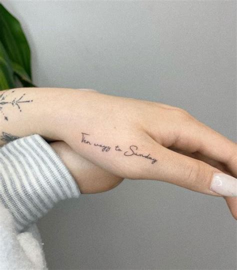 50 Small Tattoo Ideas Less Is More Script Side Hand Tattoos I Take