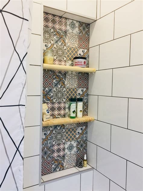 50 Tile Shower Niche Ideas And Shelf Designs For Your Bathroom Planning