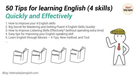 50 Tips For Learning English 4 Skills Quickly And Effectively