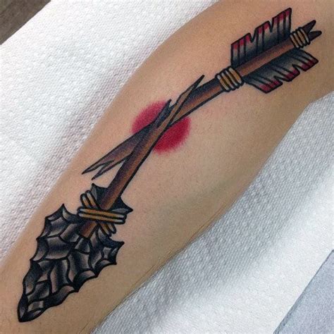 50 Traditional Arrow Tattoo Designs For Men Archery Ideas