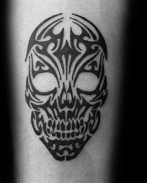 50 Tribal Skull Tattoos For Men Masculine Design Ideas