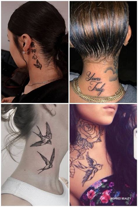 50 Unique Back Neck Tattoos For Girls That Inspire Elegance