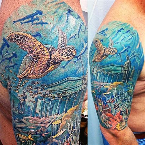 50 Unique Coral Reef Tattoo Designs For Men 2023 Guide