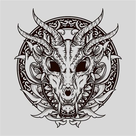 53 Cool Dragon Skull Tattoo Designs With Meanings And Ideas Body Art Guru