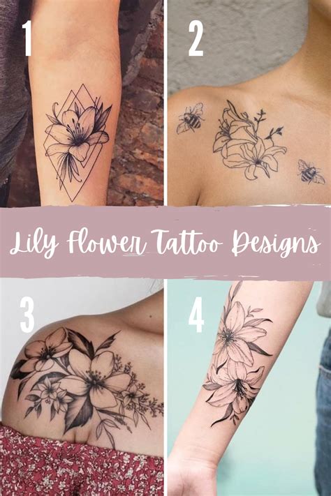 53 Lily Flower Tattoo Ideas That Are Beautiful Meaningful Tattoo Glee