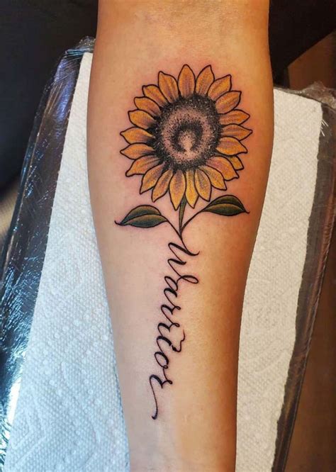 55 Pretty Sunflower Tattoos Let You Sunshine Page 8 Diybig