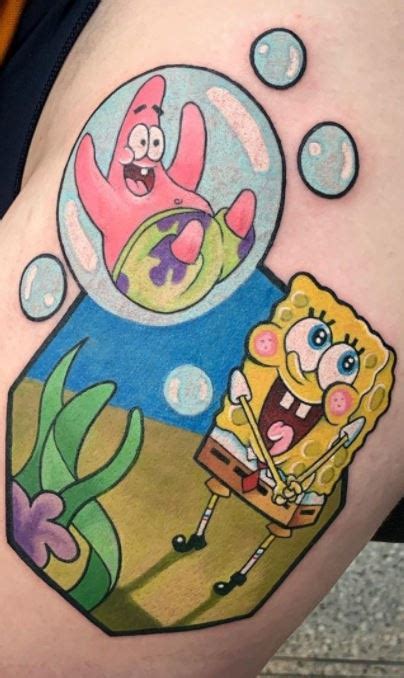 55 Spongebob Tattoos For Spongebob Squarepants Fans Tattoo Me Now