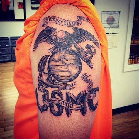 59 Best Marine Tattoo Images On Pinterest Marine Corps Tattoos Usmc