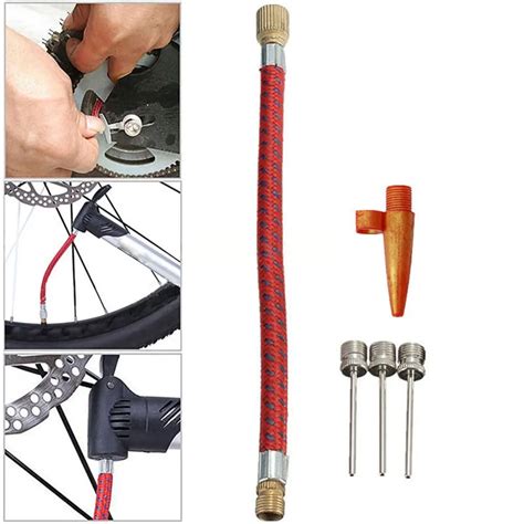 5Pcs Set Bike Pump Adaptor Football Bicycle Cycling Tyre Pump Inflating