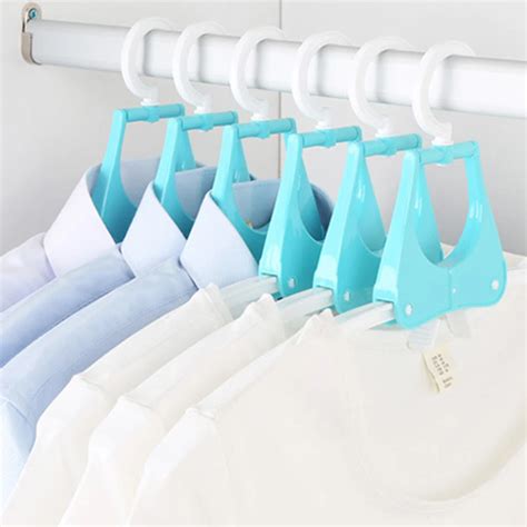 5Pcs Set Portable Folding Clothes Hangers Foldable Clothes Drying Rack