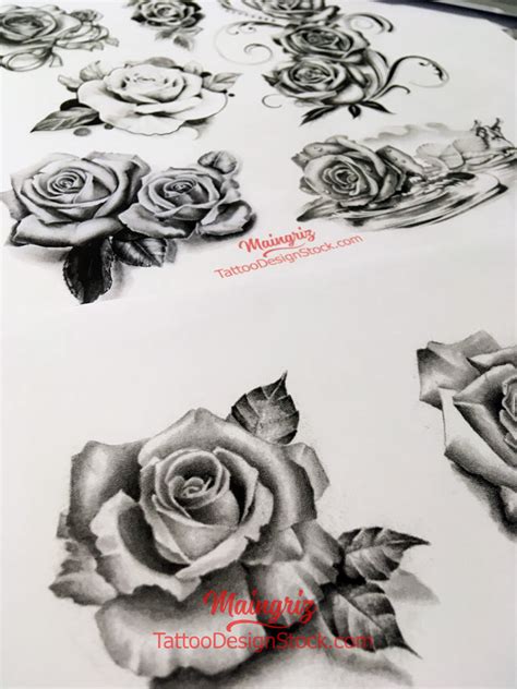 6 Amazing Realistic Roses Tattoo Design Created By Tattooists Tattoo